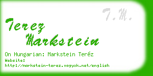 terez markstein business card